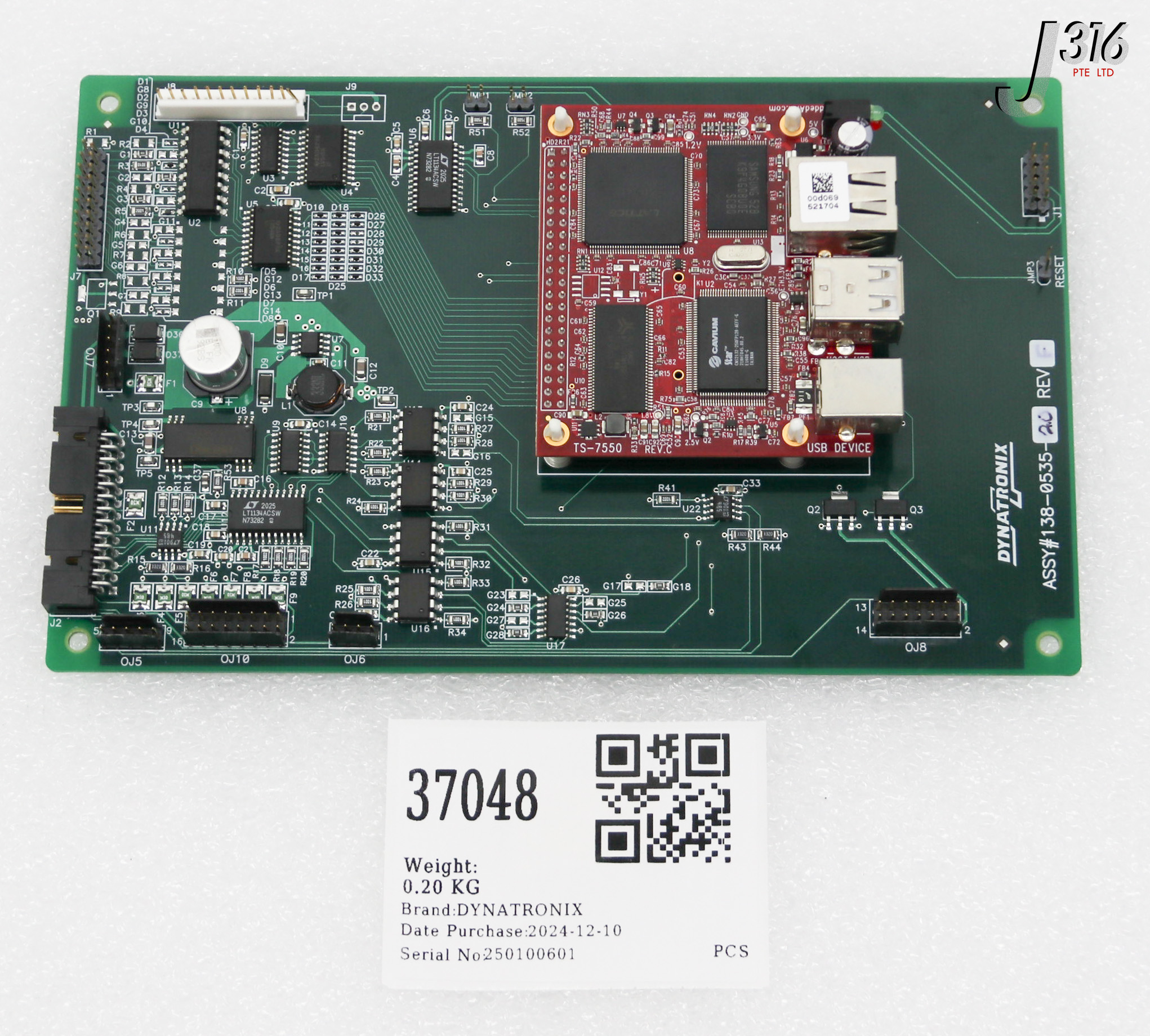 専用ページ 3 37048 DYNATRONIX PCB, CONTROL BOARD W/ TS-7550 138-0535-20 | eBay